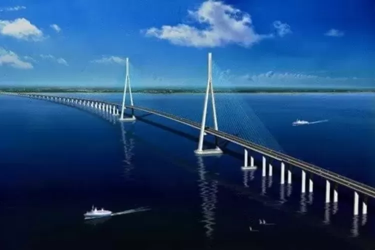 Pembangunan Jembatan Pulau Bengkalis-Pulau Sumatera (diskominfotik.bengkaliskab.go.id)
