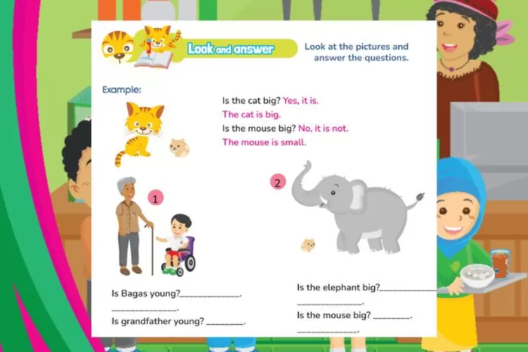 Bahasa Inggris kelas 5 halaman 72-75 Unit 7 Kurikulum Merdeka: Answer the questions based on the pictures, adjectives to describe objects