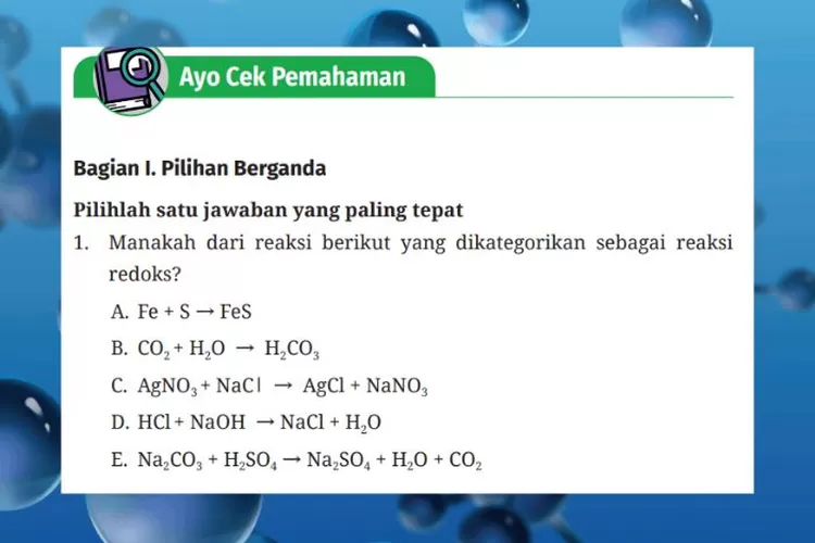 Kimia kelas 12 SMA/MA halaman 105-107 Cek Pemahaman Bab 2 Kurikulum Merdeka: Elektrokimia