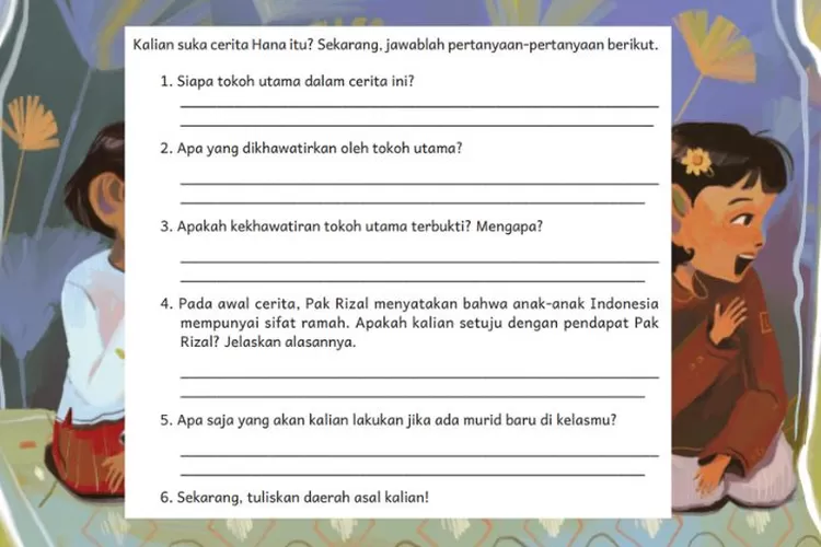 Bahasa Indonesia kelas 6 SD/MI Bab 1 halaman 8 Kurikulum Merdeka: Analisis teks cerita Aku Anak Indonesia