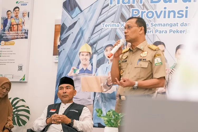 Pj Gubernur Aceh Terbitkan Qanun Guna Pastikan Pekerja Terlindungi BPJS Ketenagakerjaan