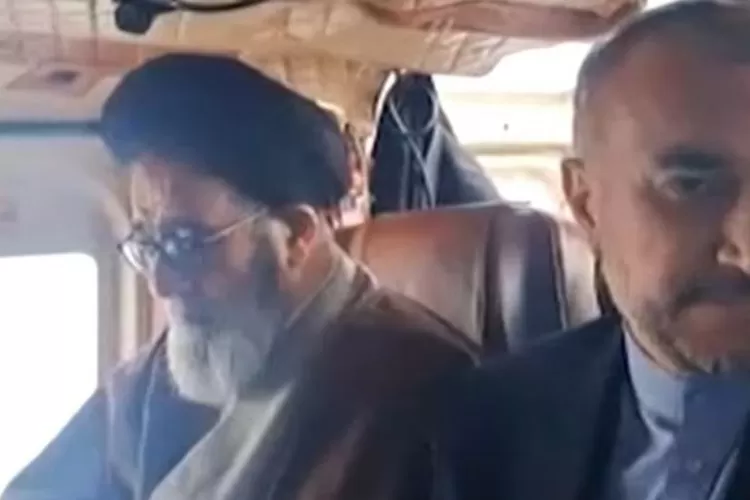 Momen terakhir presiden Iran sebelum kecelakaan helikopter. (X/@saltygoat17)