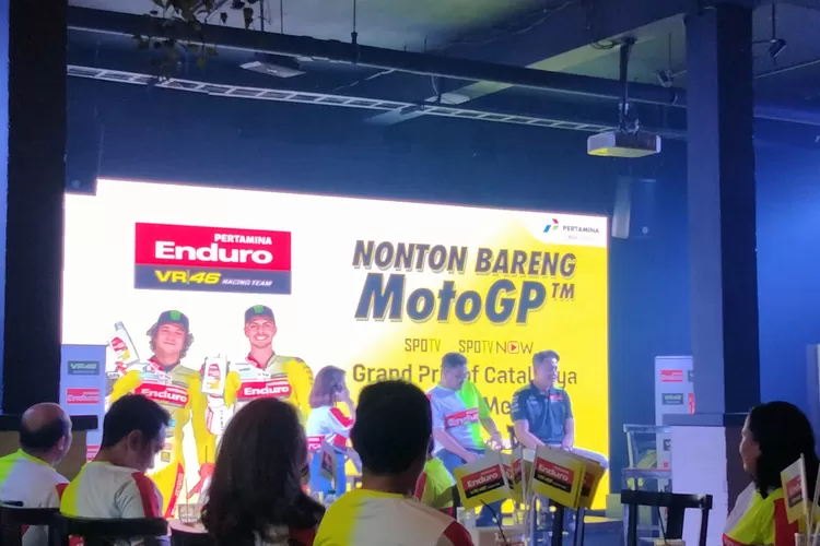 Sponsori VR46 Racing Team, Pertamina Lubricants Adakan Nobar MotoGP di Padang 