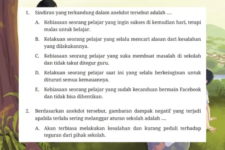 Bahasa Indonesia kelas 10 halaman 69-76 Uji Kompetensi Bab 2 Kurikulum Merdeka
