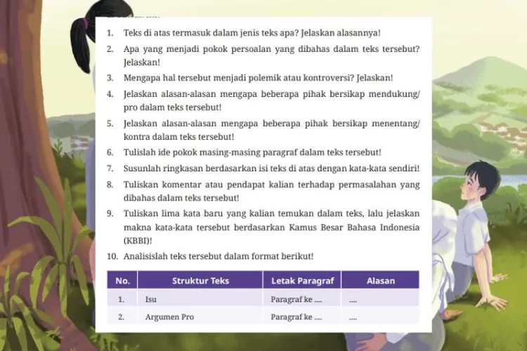 Bahasa Indonesia kelas 10 Kegiatan 1 halaman 242 243 Kurikulum Merdeka: Diksi, rima dan tipografi dalam puisi