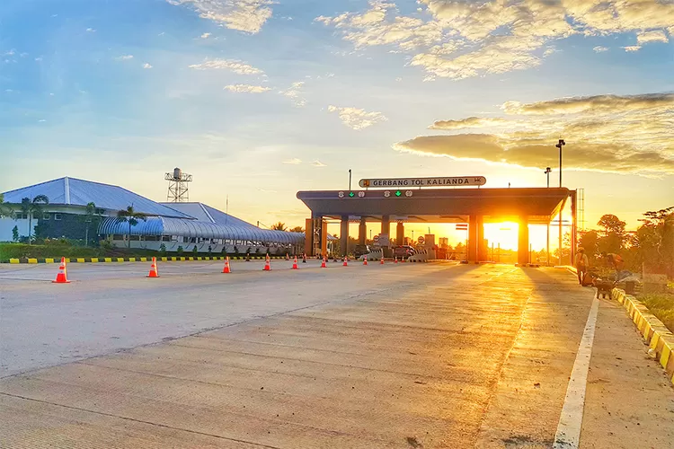 Ilustrasi gerbang tol ruas Jalan Tol Betung-Tempino-Jambi ynag dikabarkan akan dibangun di Muaro Jambi, Provinsi Jambi. Ruas tol ini merupakan rangkaian dari mega proyek Jalan Tol Trans Sumatera (JTTS). (Dok: Hutama Karya)