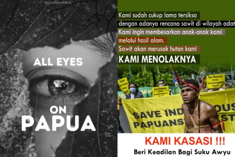 Perwakilan Suku Awyu Protes ke MA (Instagram skpkcfransiskanpapua)