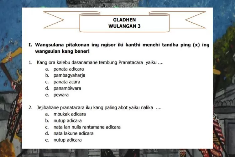 Bahasa Jawa kelas 11 halaman 67-70 Gladhen Wulangan 3 Sastri Basa Nggegulang Wedharing Basa