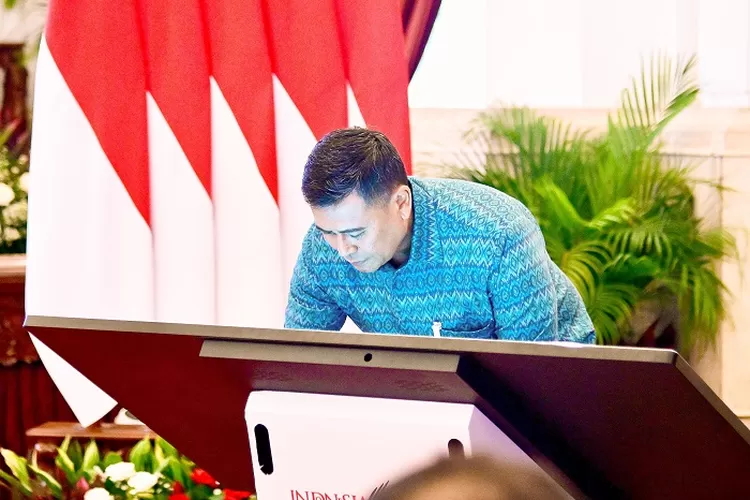 Peluncuran Government Technology (GovTech) Indonesia bernama INA Digital di Istana Negara, Jakarta, Senin (27/5).