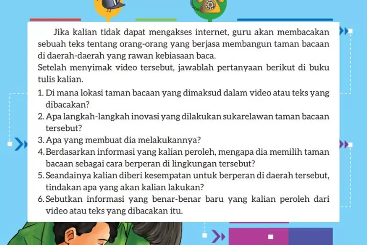 Bahasa Indonesia kelas 9 halaman 57 Kegiatan 13 Kurikulum Merdeka: Video tentang pendirian taman bacaan masyarakat