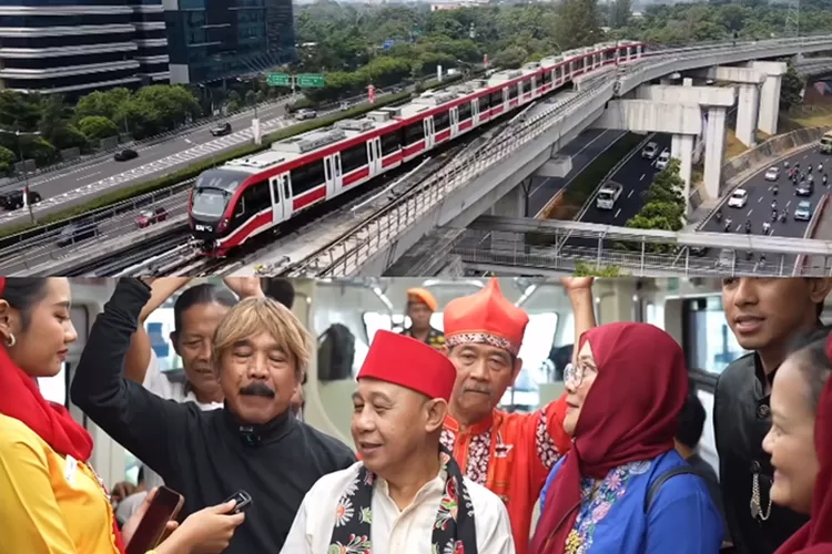 LRT Jabodebek turut memeriahkan HUT DKI Jakarta bersama beberapa artis ternama (Instagram @lrt_jabodebek)