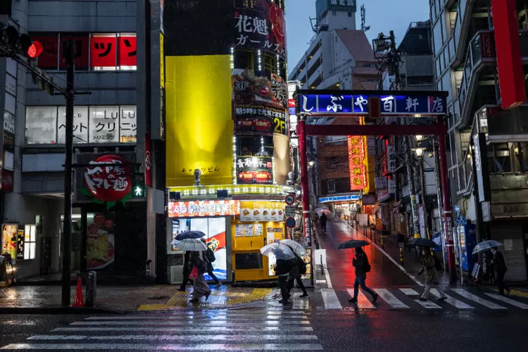Ilustrasi suasana di salah sudut kota di Jepang (Freepik.com)
