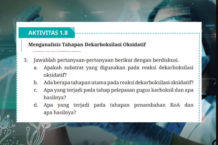 Dekarboksilasi Oksidatif, Kunci Jawaban Biologi Kelas 12 SMA/MA Halaman ...