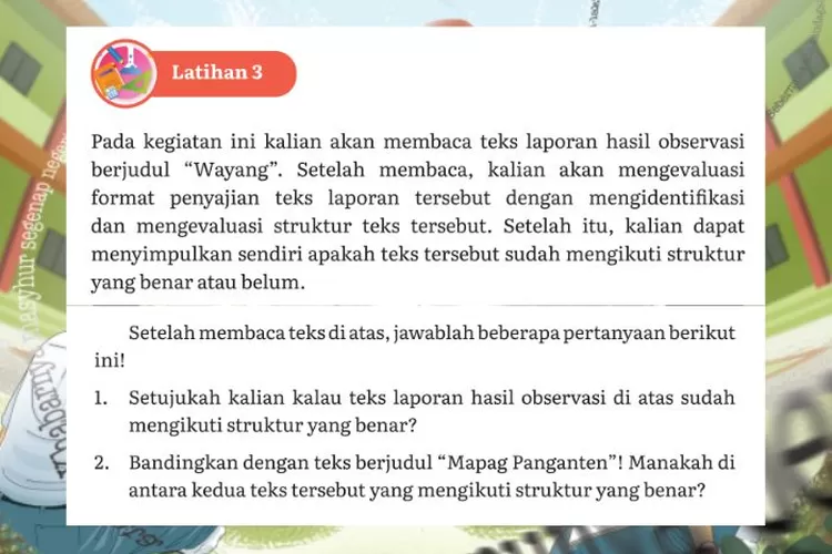 Analisis Teks Laporan 'Wayang', Kunci Jawaban Bahasa Indonesia Tingkat ...