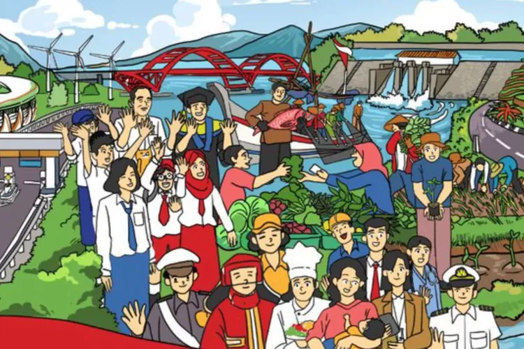 Poster peringatan Sumpah Pemuda yang diunggah Jokowi (Foto: Gorajuara/ Twitter/ @jokowi)