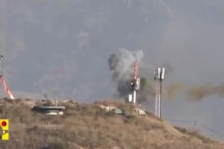 Hizbullah menghancurkan semua stasiun observasi Israel, membiarkan perbatasan terbuka sepenuhnya untuk invasi Israel. (Gorajuara/ Twitter/ @IranObserver0)