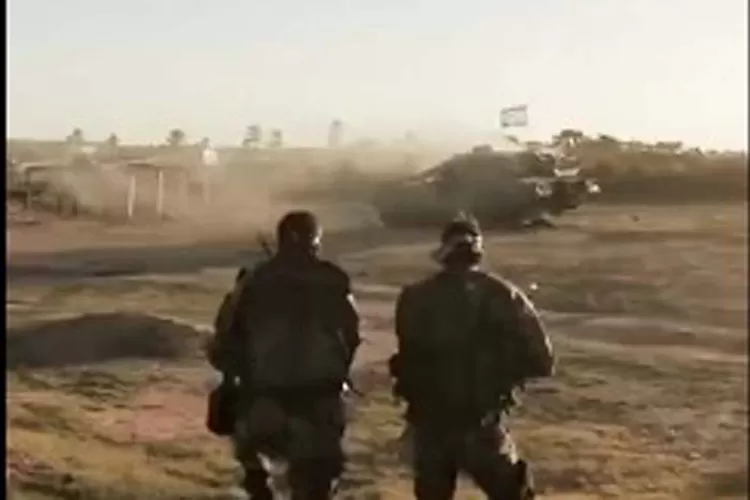 Peperangan antara para pejuang Palestina dengan pihak pendudukan Israel terus berlangsung dari waktu ke waktu. (Gorajuara/ Twitter/ @jacobson19_)