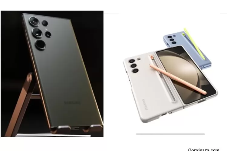 Samsung Z Fold5 dan Samsung S23 Ultra jadi idaman pecinta gadget akhir tahun 2023. (Gorajuara/ YouTube/ channel Ridwan Hanif Rahmadi)