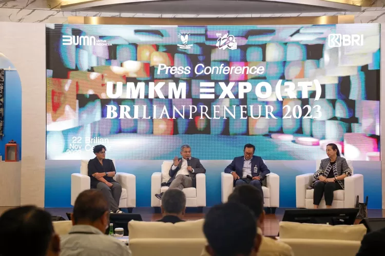 UMKM EXPO(RT) BRILIANPRENEUR, UMKM di Indonesia semakin digencarkan mendapatkan pemberdayaan dan pendampingan agar dapat mencapai kancah internasional. (Gorajuara/ BRI)