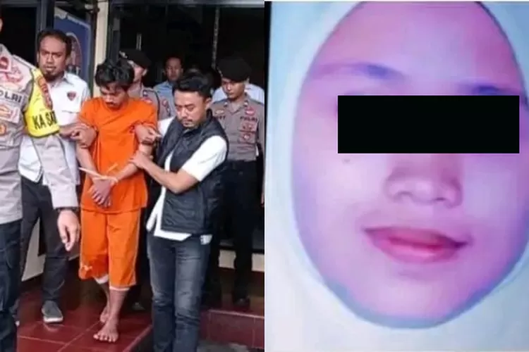 Pelaku W jalani rekonstruksi pembunuhan abg perempuan di Tasikmalaya (Foto: Gorajuara/ Kolase Facebook Muhammad Ihsan Lutfi)