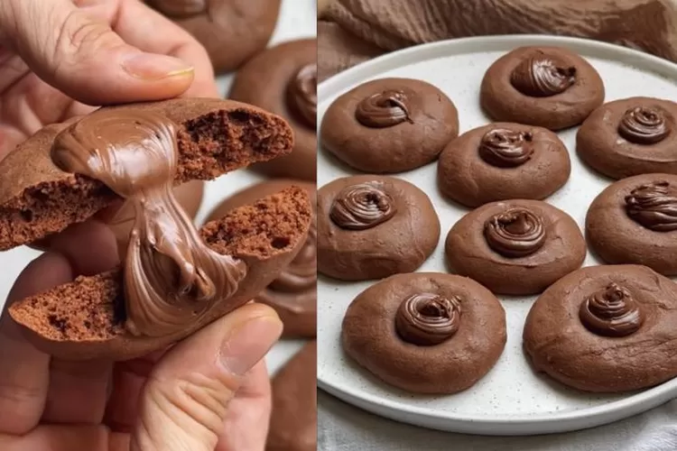 Cookies Nutella bisa jadi salah satu inspirasi ide cemilan yang bisa dicoba (Foto: Gorajuara/ Kolase tangkap layar Instagram @martinpraja)