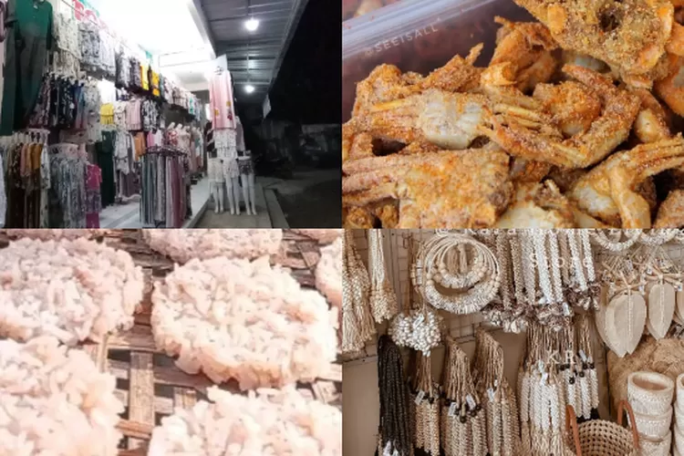  Deretan kuliner dan cenderamata khas Pangandaran yang bisa dijadikan oleh-oleh (foto : Kolase Instagram.com/@topan.collection, Instagram.com/@cireng.mercon.caca, Instagram.com/@ren)