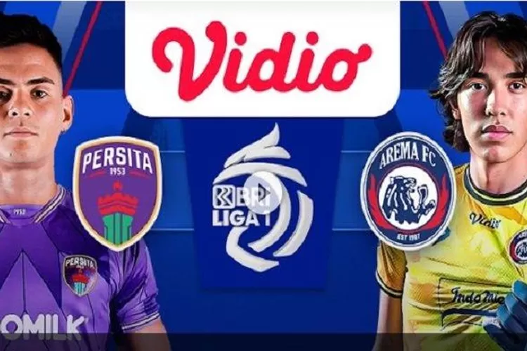 Saksikan live streaming Persita Tanggerang vs Arema FC dan dapatkan prediksi skor terbaru dalam pertarungan seru ini! (Vidio.com / GoraJuara.com)
