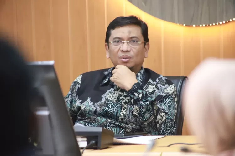 Ketua DPRD Kota Bandung, H. Tedy Rusmawan, A.T., M.M., dalam rapat Badan Musyawarah DPRD Kota Bandung, Kamis, 28 Maret 2023. (Dani/Humpro DPRD Kota Bandung)