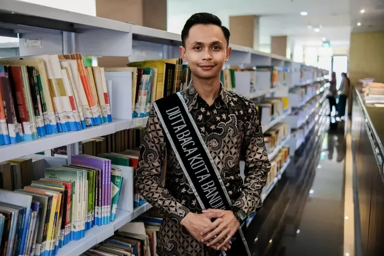 semangat Alfath Fadillah, Duta Baca Kota Bandung, di Hari Buku Sedunia (Humas Bandung / GoraJuara.com)