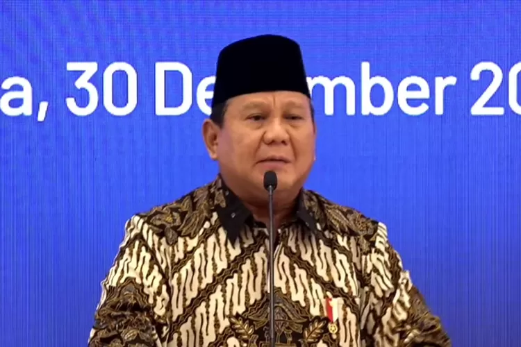 Prabowo Subianto beri arahan dalam Musrenbangnas RPJMN 2025-2029 (Foto: Gorajuara/ Tangkap layar YouTube Sekretariat Presiden)