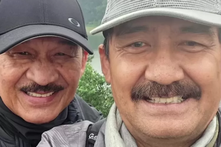 Herdin Hidayat (kanan) dengan Cok Simbara dianggap mirip oleh netizen (Foto: Gorajuara/ Tangkap layar Instagram @anesyaanggun_)