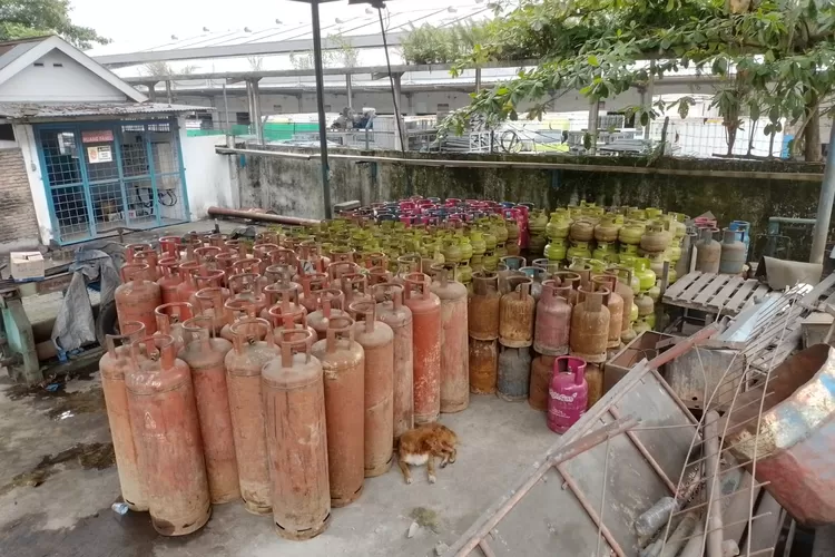 Tabung gas yang dijadikan barang bukti (Realitasonline.id/polda sumut)