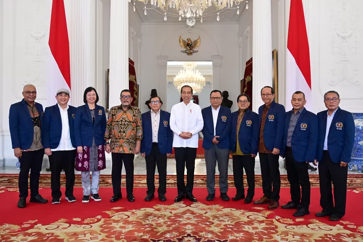 Presiden Joko Widodo menerima Pengurus Persatuan Wartawan Indonesia (PWI) Pusat di Istana Merdeka, Jakarta, pada Selasa, 7 November 2023. (Realitasonline.id/humas PWI Pusat)