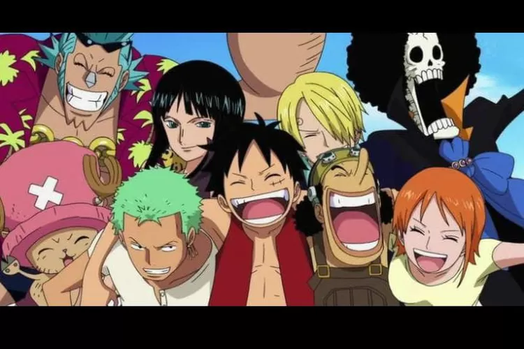 Luffy bersama kru yang menjadi support systemnya (Pinterest)