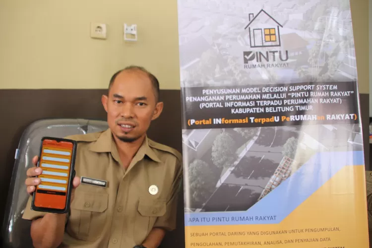 Kepala Bidang DPUPRP2RKP meluncurkan aplikasi Pintu Rumah Rakyat  (Realitasonline.id/kominfo)