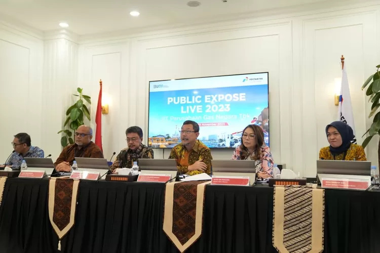 PT Perusahaan Gas Negara Tbk (PGN) sebagai Subholding Gas Pertamina memaparkan pencapaian dan perkembangan terkini perusahaan sampai dengan Triwulan III &ndash; 2023. (Realitasonline.id/humas)