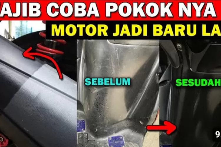 Ide Kreatif dan Irit di Kantong : Bermodalkan 3 Bahan Saja, Motor  Matik Lama Tampil Baru dan Menarik. (Tangkapan Layar Google Sumber : Kreatif Channel)