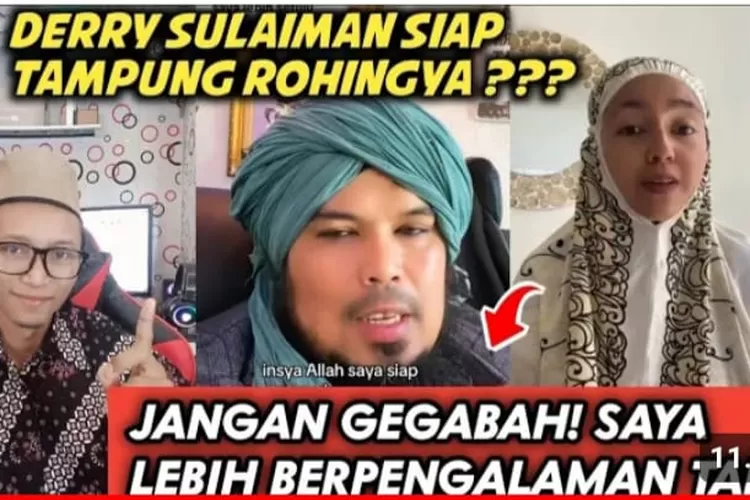 Ustaz Derry Sulaiman: Niat Menampung Pengungsi Rohingya Lilaahi Ta&rsquo;ala. Netizen: Pilihan Terbaik Pulangkan Rohingya Ke Bangladesh, Cegah Kesenjangan Sosial di Aceh. (Tangkapan Layar Google Sumber: Kanal Youtube Arek Pati)