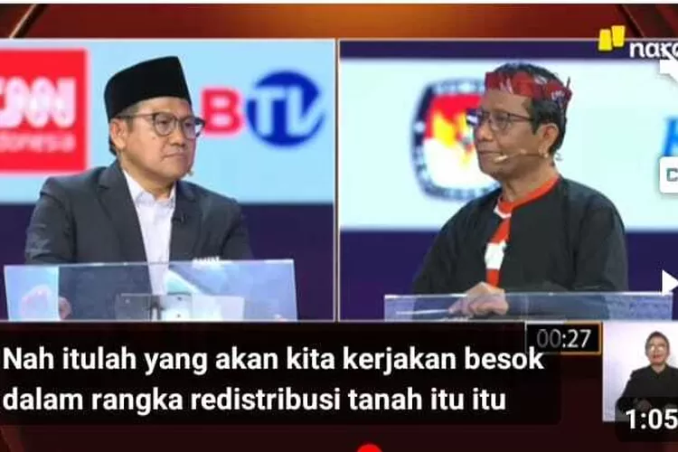 Menilik Gagasan Ketiga Cawapres Dalam Debat Pilpres 2024: Cak Imin Slepetnomics, Gibran Problematik, dan Mahfud MD Normatif (Tangkapan layar Google Sumber: Najwa Shihab)