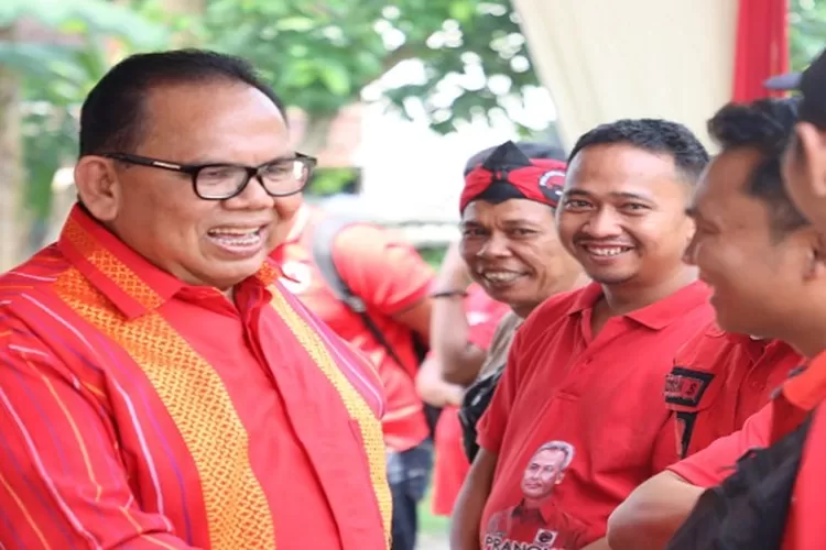 Ketua DPRD Sumut Baskami Ginting saat bertemu konstituen pada kegiatan reses awal tahun 2024 (Realitasonline.id/mis)