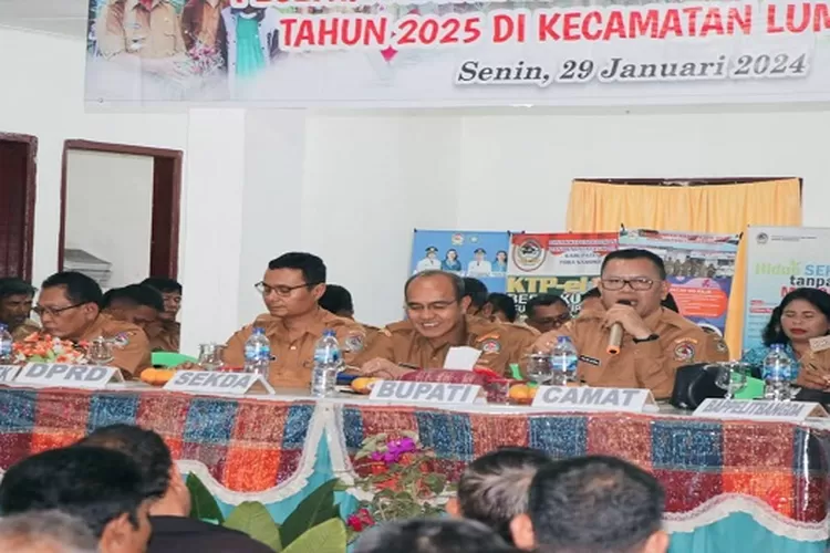 Bupati Toba Ir. Poltak Sitorus menghadiri Musrembang di Kecamatan Lumban Julu Kabupaten Toba (Realitasonline.id/MS)