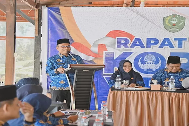 DP KORPRI Kota Padangsidimpuan melaksanakan Raker Tahun 2024 bertempat di Sakira Cafe Desa Aek Sabaon, Kabupaten Tapsel  (Realitasonline.id/Riswandy)
