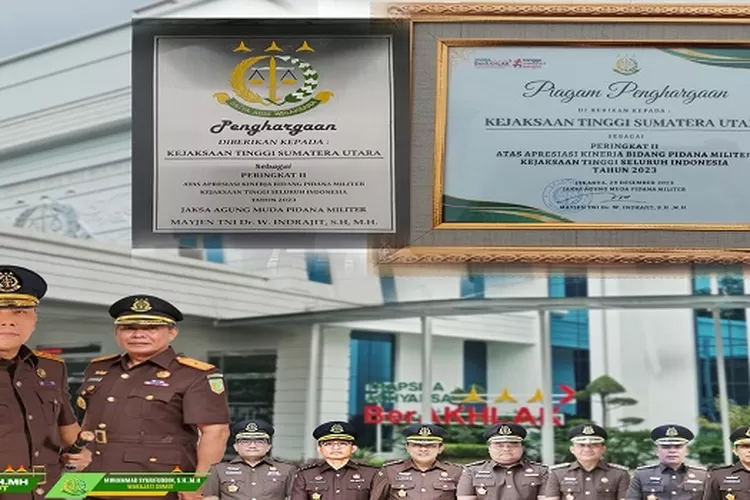 Kejaksaan Tinggi Sumatera Utara mendapat peringkat II terbaik dari Kejaksaan Agung di bidang Pidana Militer Kejaksaan Tinggi seluruh Indonesia. (Realitasonline.id/AP)