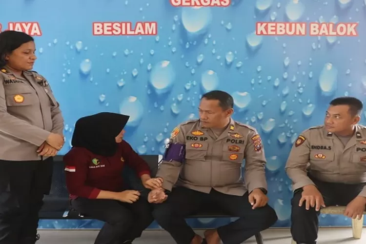 Kompol Waskita Sheena Sari mengambil langkah penting dalam upaya menjaga kesehatan. ( Realitasonline.id/M.Alwi)