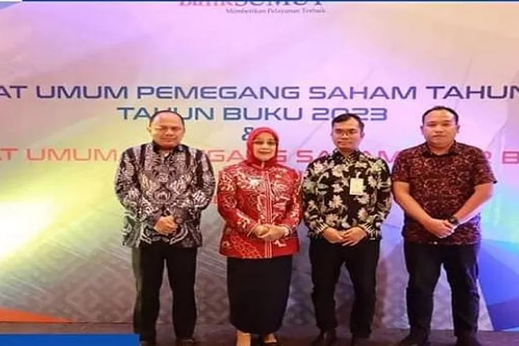 Plt Bupati Labuhanbatu saat hadiri RUPS luarbiasa PT Bank Sumut (Realitasonline.id/Dok)