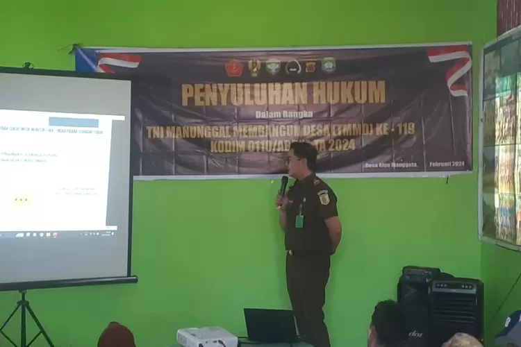 Salah satu sasaran non fisik TMMD Kodim Abdya