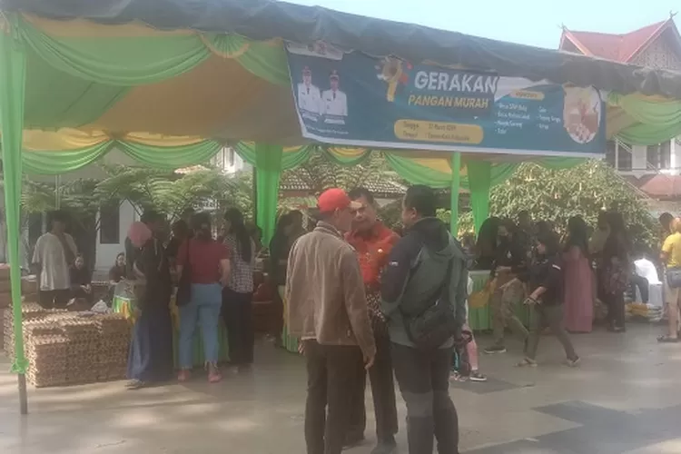 Pasar murah ketahanan pangan (Ketapang) Kabupaten Karo (Realitasonline.id/JP)