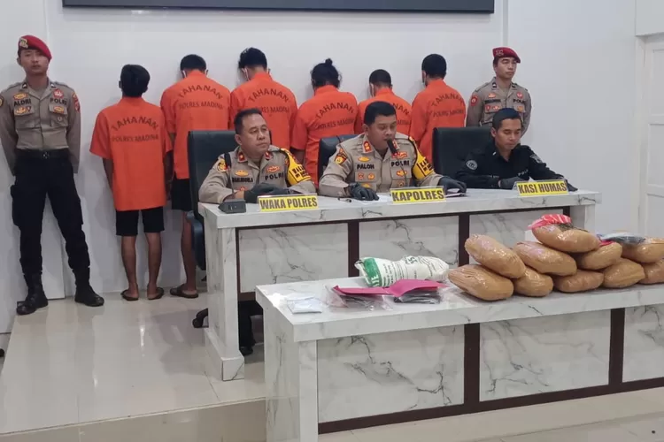 Selama Ramadhan, 14 Tersangka Narkoba Diringkus Polres Madina, 10 Kg Ganja Diamankan