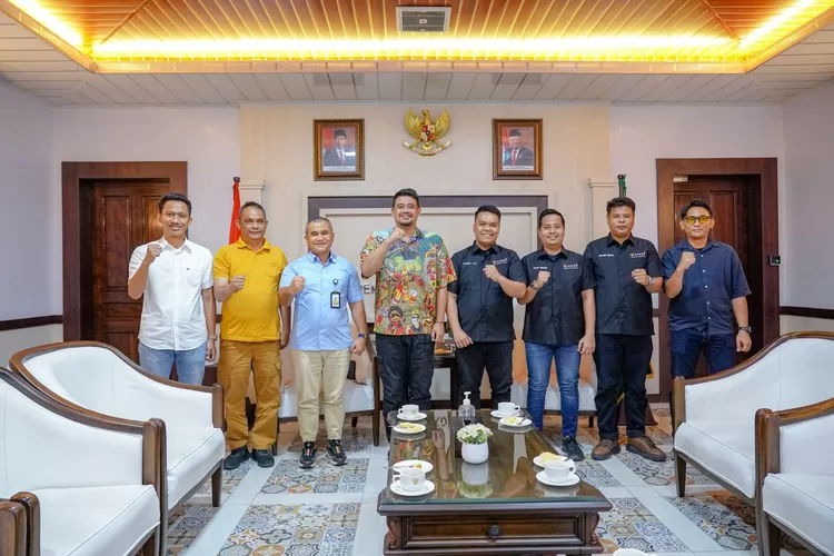 Walikota Bobby Nasution terima audensi Pengurus PAKSU, ajak bangun Kota Medan, Selasa (23/4/2024).