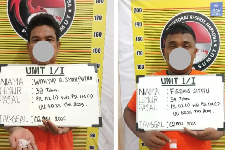 Polda Sumut tangkap pengedar sabu jaringan Pancurbatu, Kamis (2/5/2024) malam.